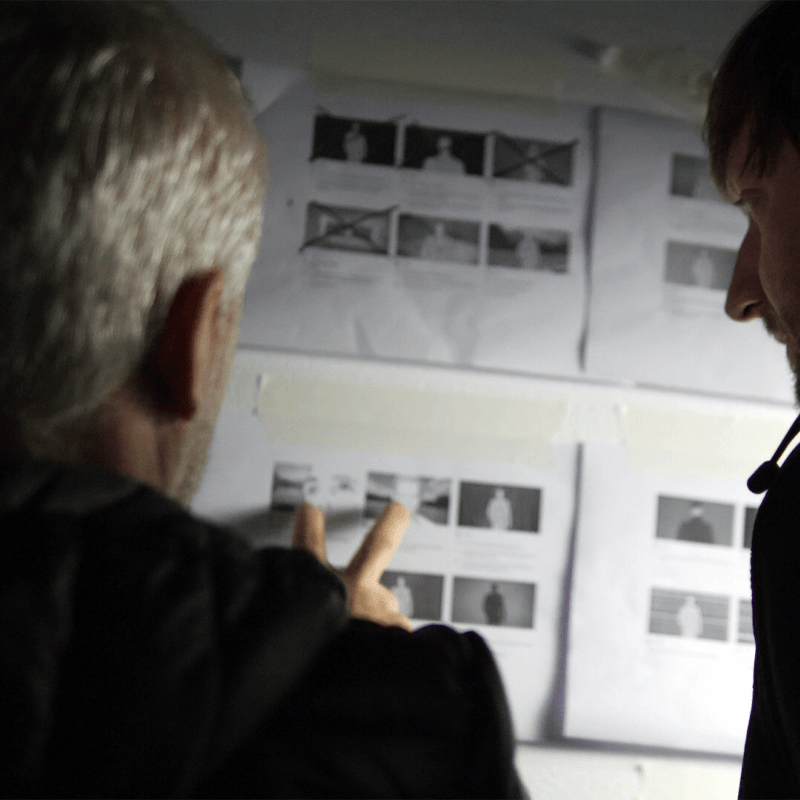 two creative's analysing storyboard