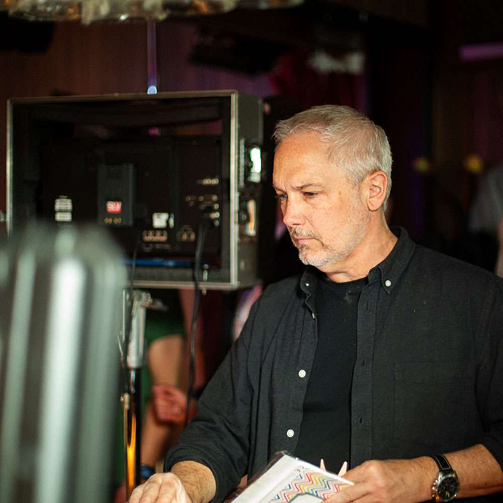 Matt Giles during filming