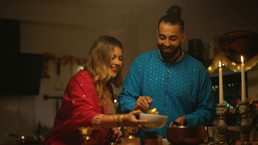 Social media campaign video still for Shan Foods