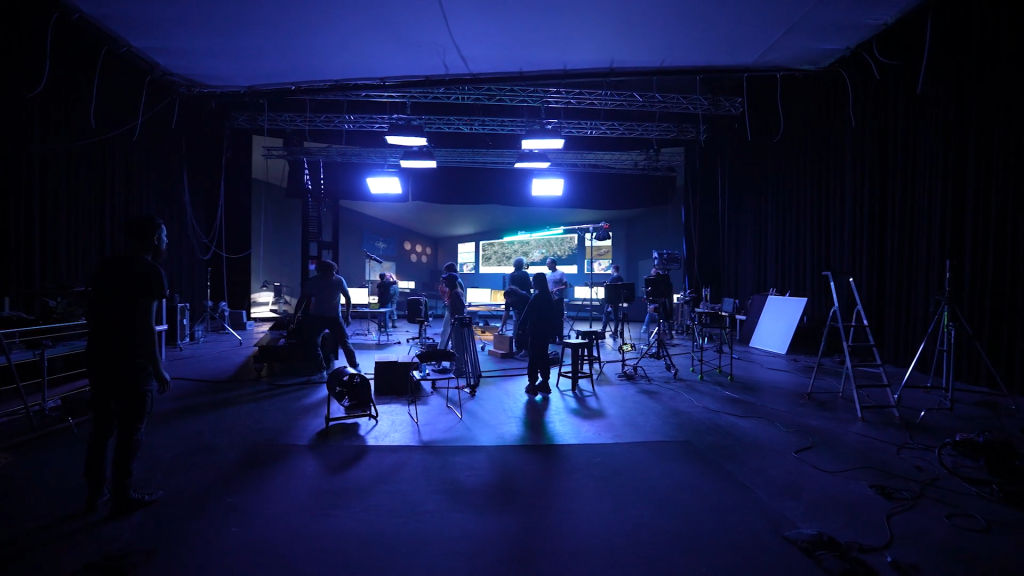 Behind the scenes of the Systematic split screen video production