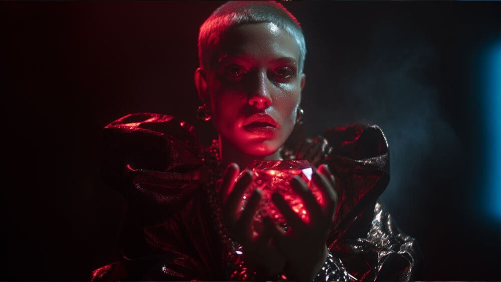 Creative video production team working on enterprise campaign