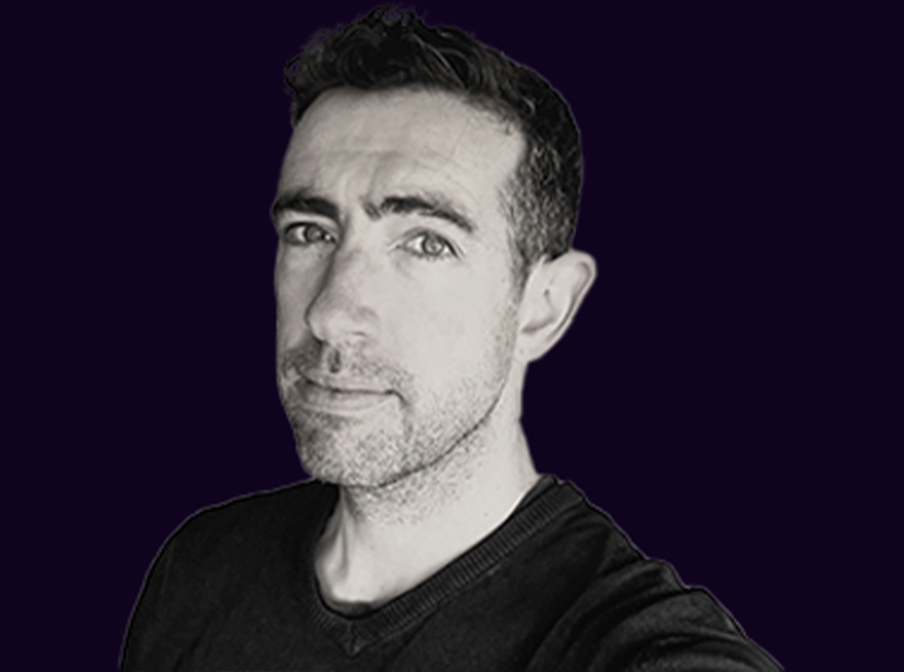 jon team squarer purp Jon Draper, Creative Director of Generative AI at Synima