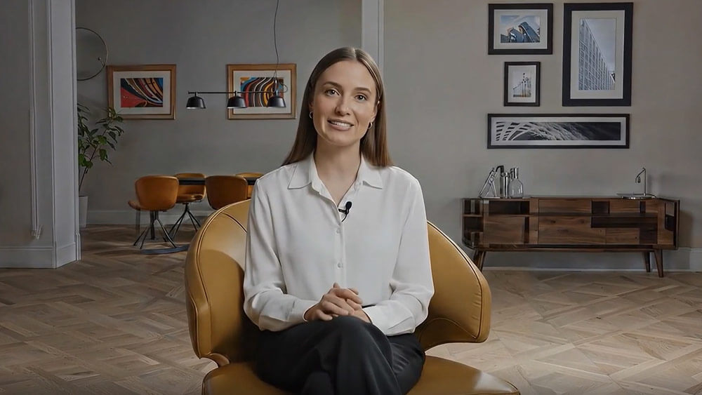 image of ai generated presenter